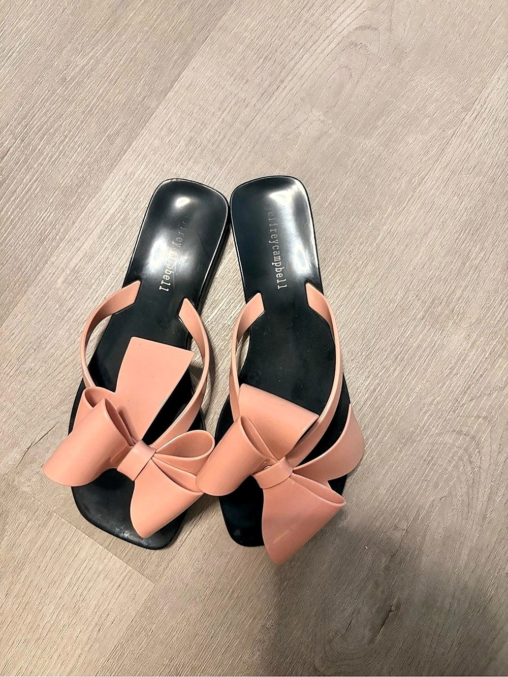 Jeffrey Campbell Bow sandals in Pink & Black